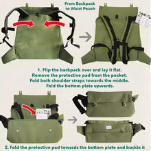 Load image into Gallery viewer, Folding Instructions For The Cuddle Carrier Backpack | MissyMoMo
