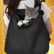 Load image into Gallery viewer, Cat Sitting In Black Cuddle Carrier Backpack | MissyMoMo
