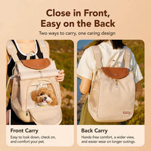 Load image into Gallery viewer, Petseek Breeze Cat Backpack with Front and Back Carry Options | MissyMoMo
