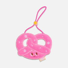 Load image into Gallery viewer, Pink Pretzel Cat Bib | Cute Accessories for Cats | MissyMoMo
