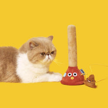 Load image into Gallery viewer, Cat Playing with Plunging Poo Cat Teaser | Funny Kitten &amp; Cat Toys | MissyMoMo
