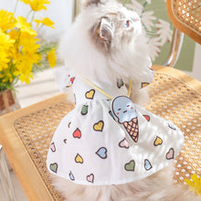 Load image into Gallery viewer, Ragdoll Cat in Heart Print Summer Dress | MissyMoMo
