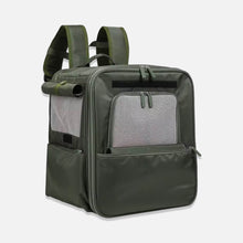 Load image into Gallery viewer, Purr Palace Tent-Like Green Cat Carrier Backpack | MissyMoMo
