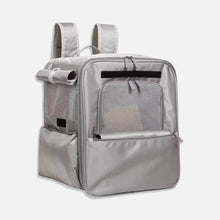 Load image into Gallery viewer, Purr Palace Tent-Like Gray Cat Carrier Backpack | MissyMoMo
