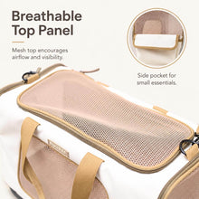 Load image into Gallery viewer, Puurof Cat Duffle Travel Carrier with Breathable Top Panel | MissyMoMo
