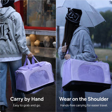 Load image into Gallery viewer, Puurof Cat Duffle Travel Carrier with Hand and Shoulder Carry | MissyMoMo
