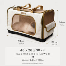 Load image into Gallery viewer, Puurof Cat Duffle Travel Carrier with Dimensions and Weight | MissyMoMo
