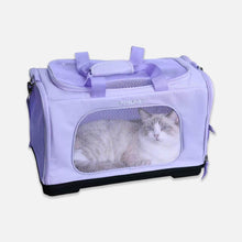 Load image into Gallery viewer, Puurof Cat Duffle Travel Carrier in Purple | MissyMoMo
