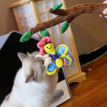 Load image into Gallery viewer, Cat Playing with Garden Furriends Cat Teaser Wand | MissyMoMo
