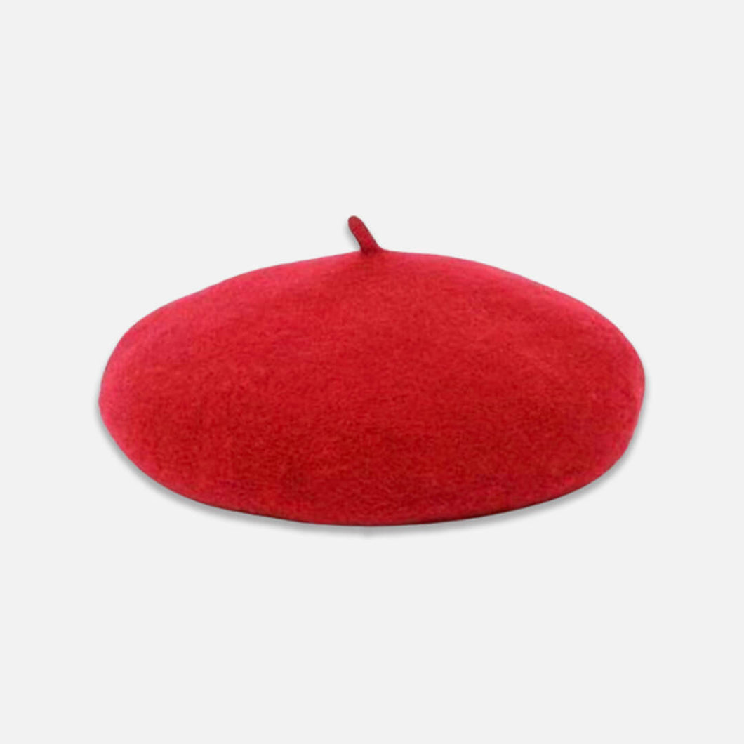 Red Wool Beret Hat for Cats | MissyMoMo