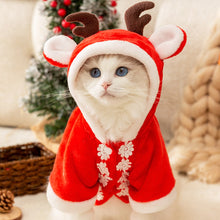 Load image into Gallery viewer, Cat in Christmas Reindeer Hoodie | MissyMoMo
