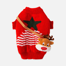 Load image into Gallery viewer, Reindeer Cat Sweater | Cute Christmas Sweater for Cats &amp; Kittens | MissyMoMo
