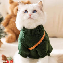 Load image into Gallery viewer, Cat in Cute Green Christmas Reindeer Sweater | MissyMoMo
