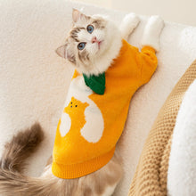 Load image into Gallery viewer, Cat in Yellow Cuddly Bear Sweater | MissyMoMo
