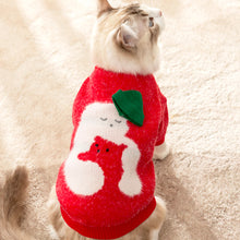Load image into Gallery viewer, Cat in Red Cuddly Bear Sweater | MissyMoMo
