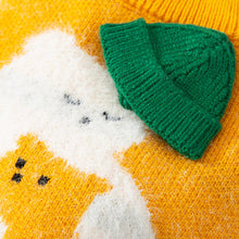 Load image into Gallery viewer, Cuddly Bear Cat Sweater | Yellow Winter Sweater for Cats &amp; Kittens | MissyMoMo
