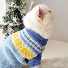 Load image into Gallery viewer, Cat in Snowflake Sweater | MissyMoMo
