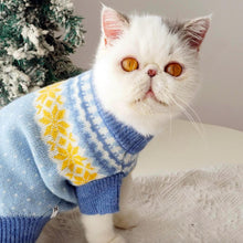 Load image into Gallery viewer, Cat in Snowflake Sweater | MissyMoMo
