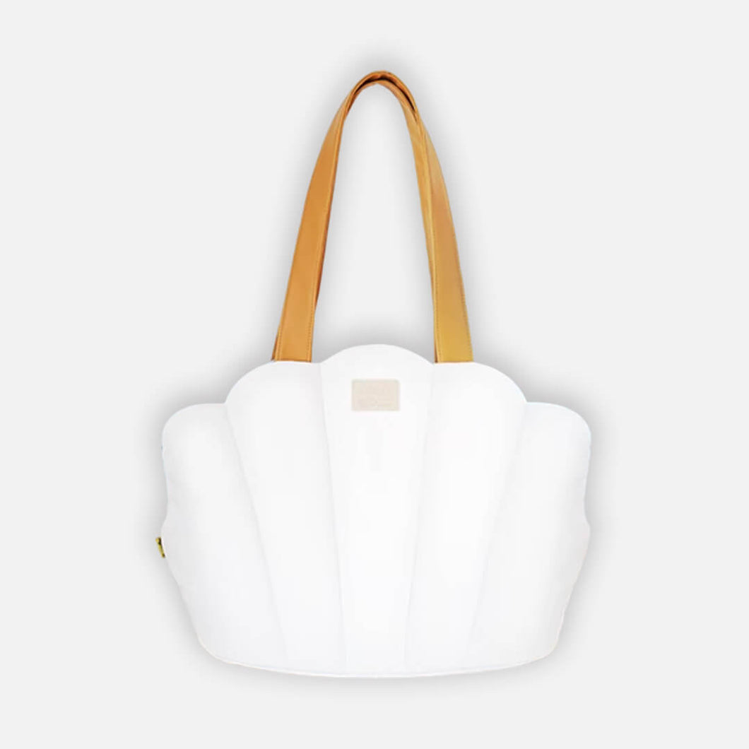 Seashell-Inspired White Cat Carrier Bag | MissyMoMo