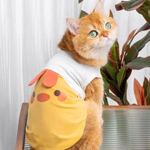 Load image into Gallery viewer, Yellow Chicken Cat Vest On Cat | Adorable Cat Outfit | MissyMoMo
