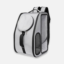 Load image into Gallery viewer, Pawlour Grey Convertible Clear Cat Backpack | MissyMoMo
