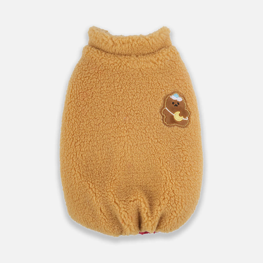 Brown Teddy Bear Fleece Jacket for Cats & Kittens | MissyMoMo