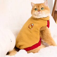 Load image into Gallery viewer, Cat in Brown Teddy Bear Fleece Jacket | MissyMoMo
