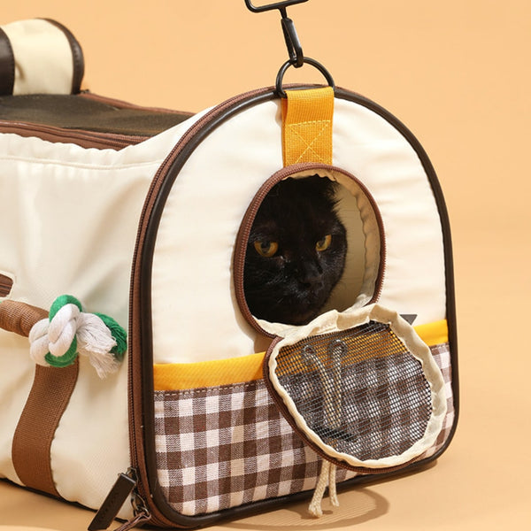 Tinypet Duffle Cat Bag | Cat Carrier for Travel | MissyMoMo