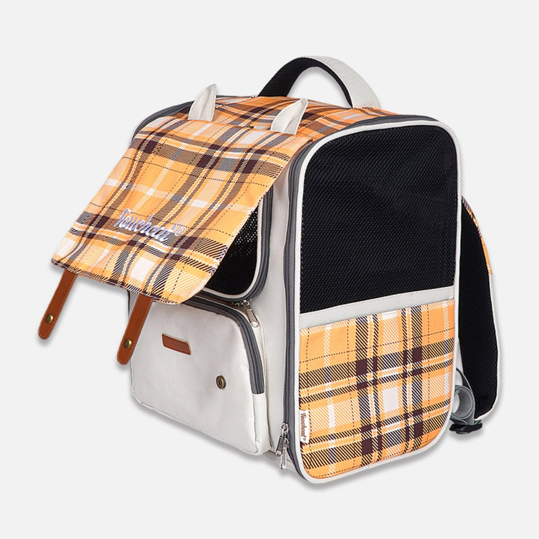 TouchCat Stylish Checkered Cat Backpack | MissyMoMo