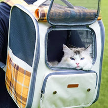 Load image into Gallery viewer, Cat Riding in a Cat Backpack | MissyMoMo
