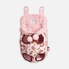 Load image into Gallery viewer, TouchDog Front Carry Cat Carrier in Pink Leopard Print | Plush Cat Carrier Backpack | MissyMoMo
