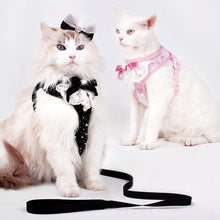 Load image into Gallery viewer, Cats in Sparkle Cat Vest Harnesses | MissyMoMo
