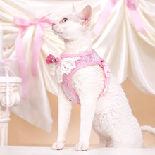 Load image into Gallery viewer, Cat in Pink Sparkle Cat Vest Harness | MissyMoMo
