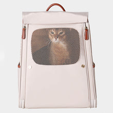 Load image into Gallery viewer, Voocoo Cat Backpack | Cat Carrier for Travel | Leather Pet Carrier | MissyMoMo
