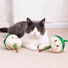 Load image into Gallery viewer, Cat with Watermelon Kitty Silvervine Cat Chew Toy | MissyMoMo
