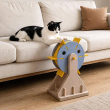 Load image into Gallery viewer, Cat Reaching Down From a Sofa to Spin the Windmill Cat Toy | Cute Cat Toys | MissyMoMo
