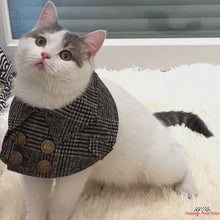 Load and play video in Gallery viewer, Tweed Cat Bib | Stylish Cat Bib | MissyMoMo
