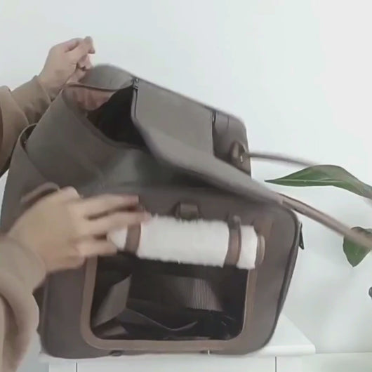Cattique Duffle Cat Bag | Crossbody Travel Cat Carrier | MissyMoMo