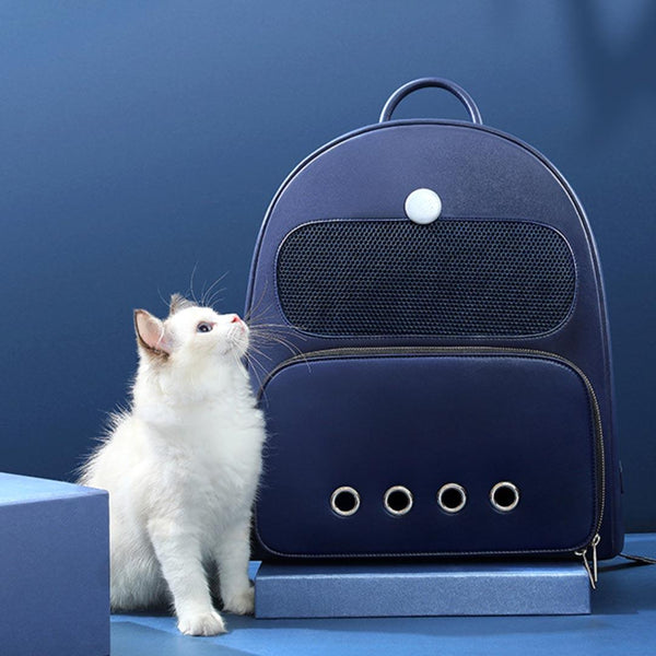 Aprilone Blue Cat Backpack for Carrying Cat | MissyMoMo