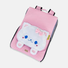 Load image into Gallery viewer, Arkika Whiskers Wonders Collapsible Pink Cat Backpack | MissyMoMo
