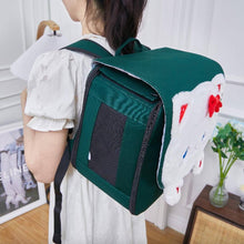 Load image into Gallery viewer, Arkika Whiskers Wonders Green Cat Backpack | MissyMoMo
