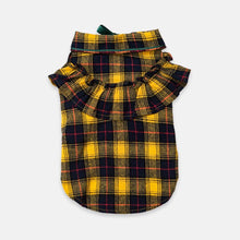Load image into Gallery viewer, Bella Cat Shirt | Yellow Plaid Shirt for Cats | MissyMoMo
