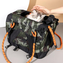 Load image into Gallery viewer, Camouflage Traveler Cat Bag | Airline Approved Pet Carrier | MissyMoMo
