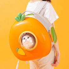 Load image into Gallery viewer, Carrot Bubble Cat Backpack | Cat in Bubble Cat Backpack | MissyMoMo
