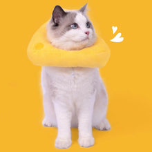Load image into Gallery viewer, Cheese Elizabethan Collar for Cats | Cat with E Collar | MissyMoMo
