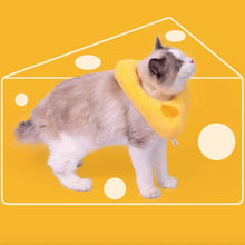 Load image into Gallery viewer, Cheese Elizabethan Collar for Cats | Cat with E Collar | MissyMoMo
