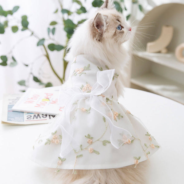 Fairy Cat Dress | White Dress for Cats & Kittens | MissyMoMo