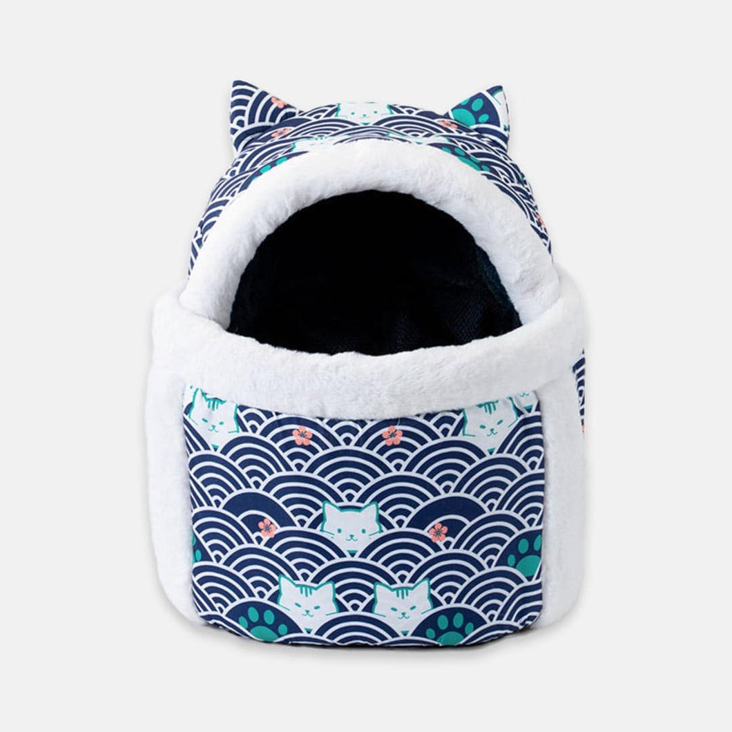 Blue Cat Traveling Backpack | 2-in-1 Travel Bag for Cats | MissyMoMo