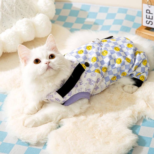 GentleMeow Cat Dungarees | Cat in Winter Outfit | MissyMoMo