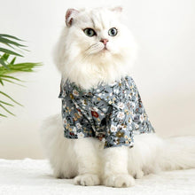 Load image into Gallery viewer, Jasmine Cat Shirt | Hawaiian Shirt for Cats | Cat on Shirt | MissyMoMo
